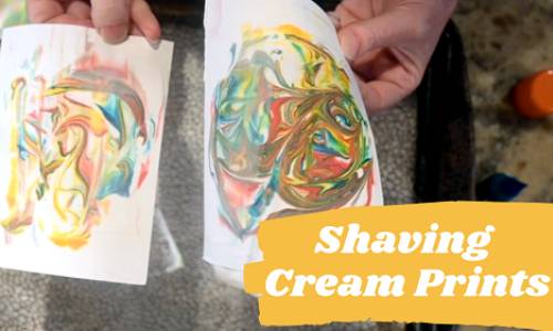 Shaving Cream Prints