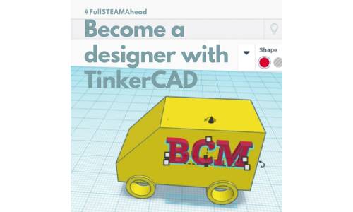 STEAM Activity: Learn to Use TinkerCAD to Design 3D Shapes!
