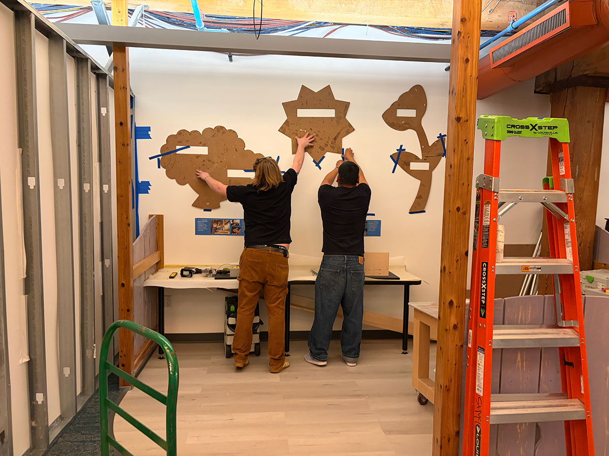 Installing the artwork