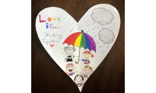 Make "Love Is" Hearts for Pride Month