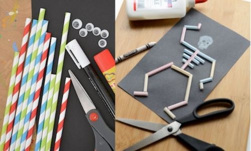 Make a Straw Skeleton